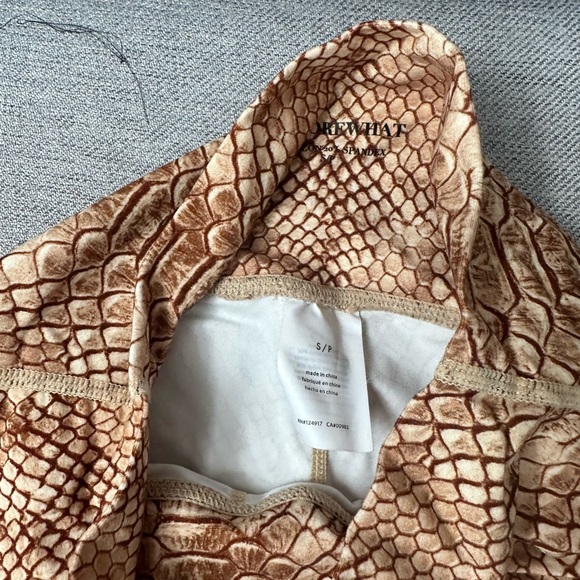 weworewhat snake skin leggings set size M top and size S leggings - Picture 4 of 4